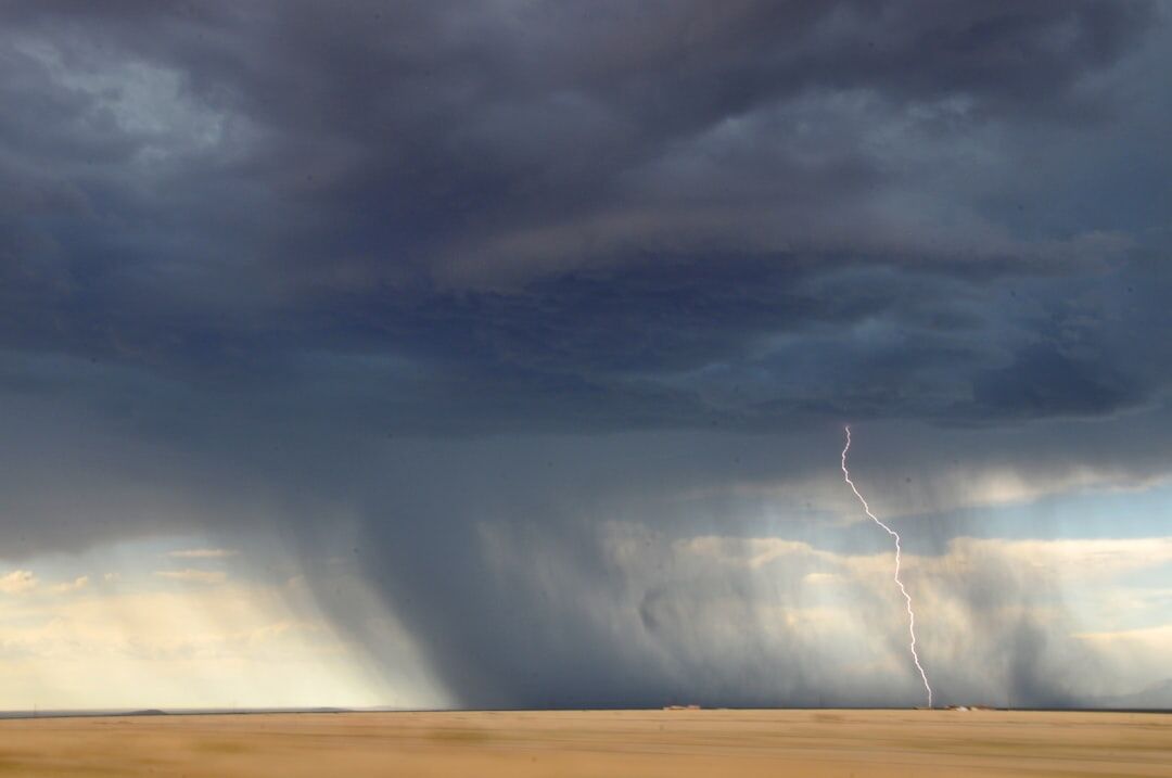 stormy weather landscape