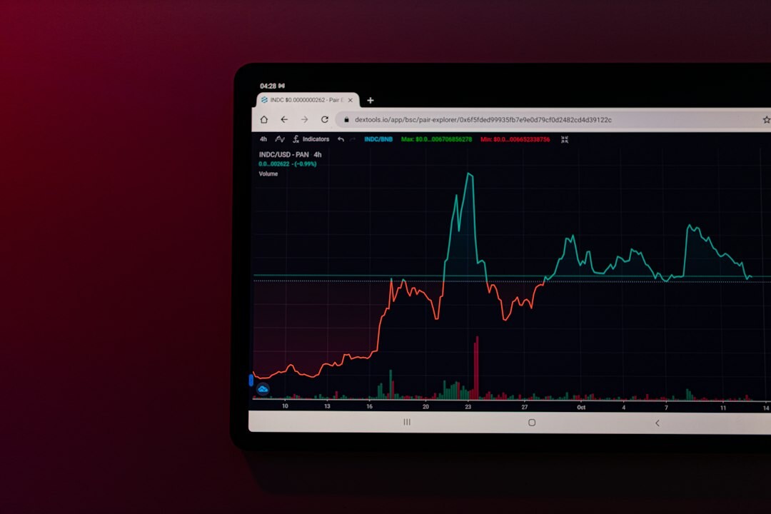data analysis charts on screen