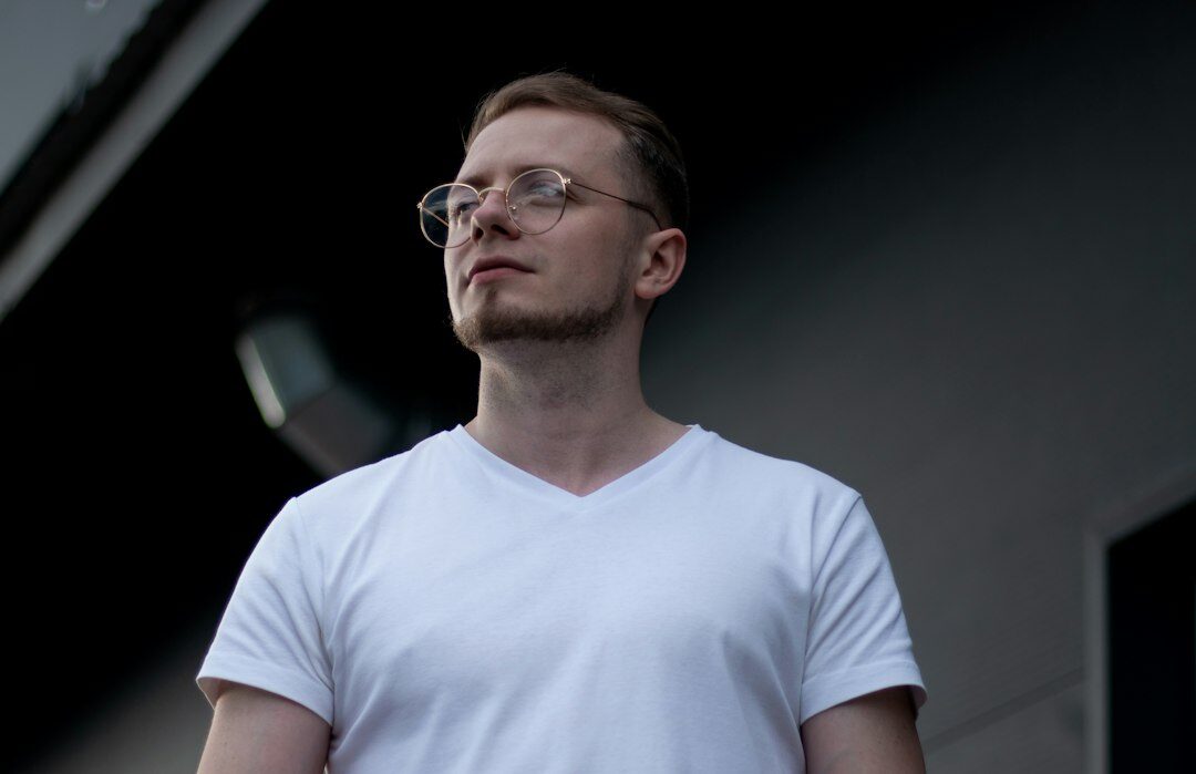 Portrait of a German survey methodologist with glasses